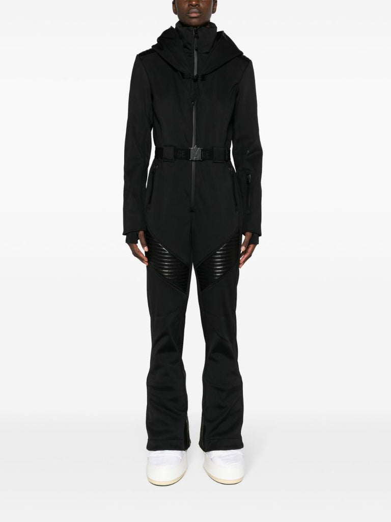 Black Elle Hooded Ski Jumpsuit