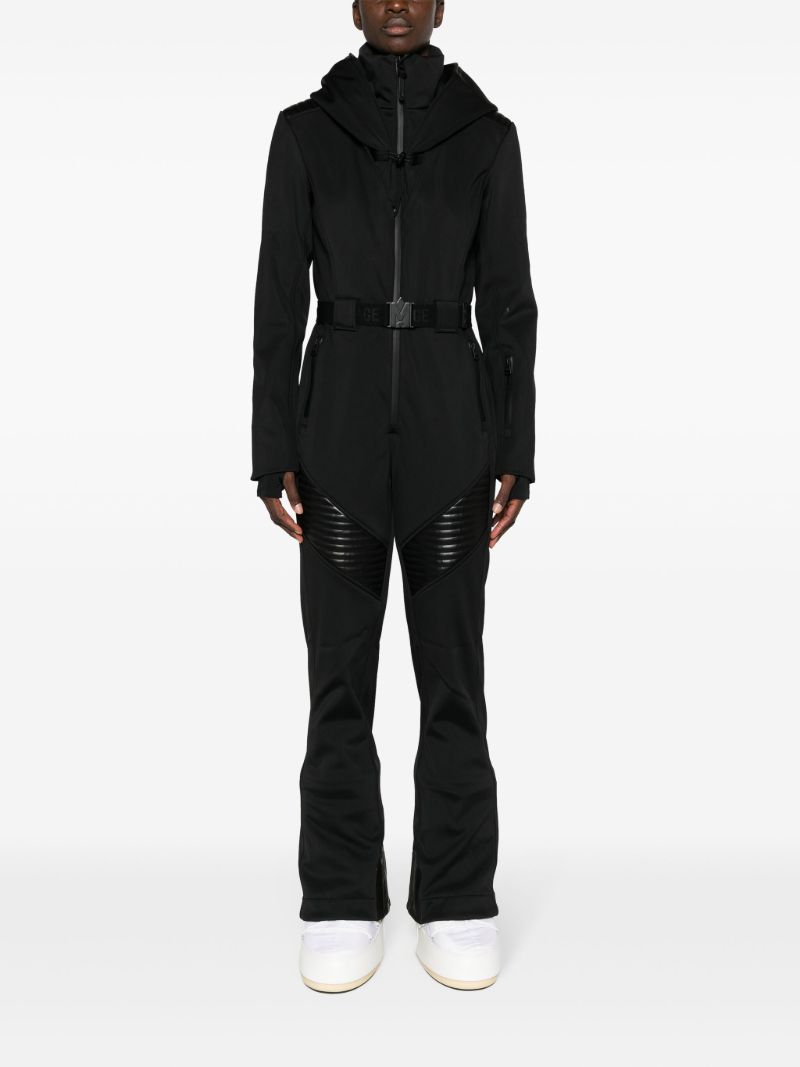 Black Elle Hooded Ski Jumpsuit