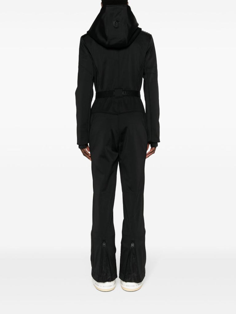 Black Elle Hooded Ski Jumpsuit