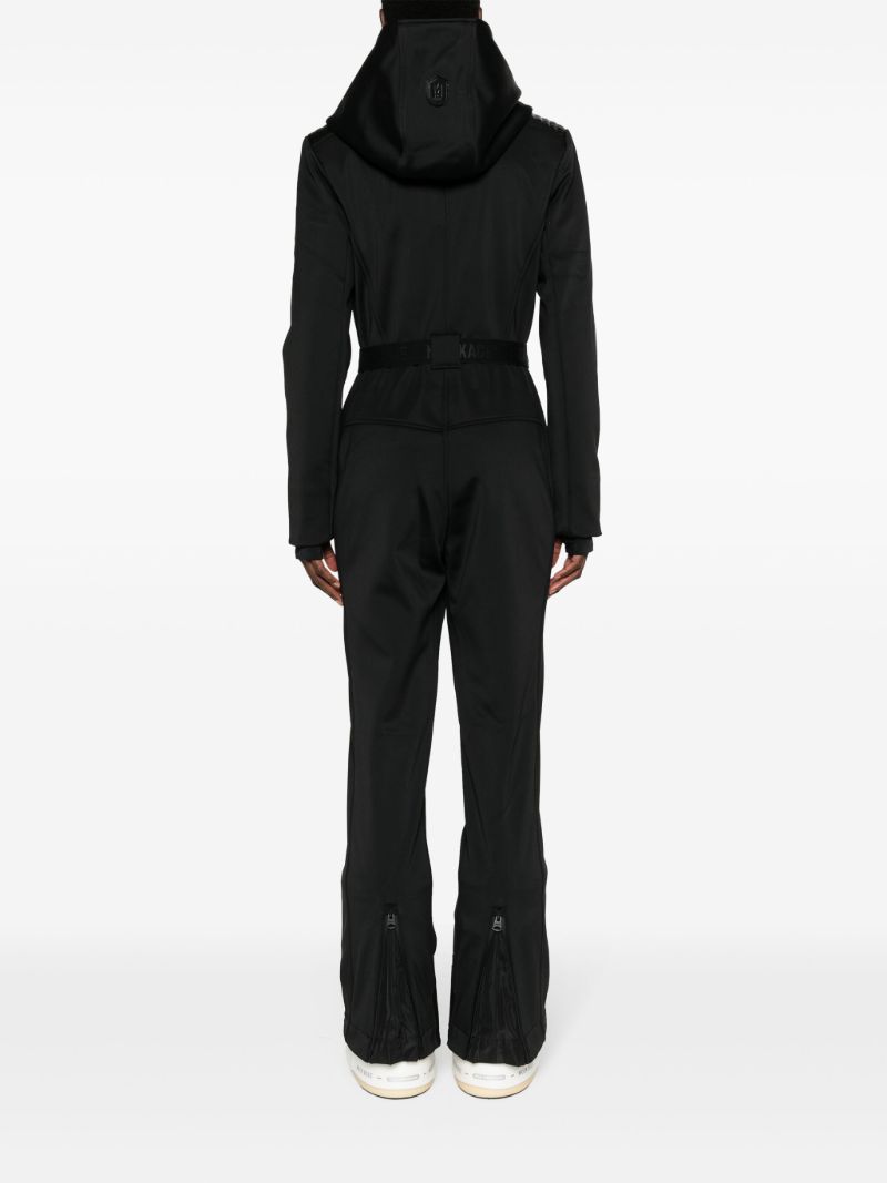 Black Elle Hooded Ski Jumpsuit