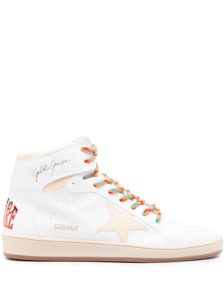 X Quannah White Sky-star Lace-up Sneakers