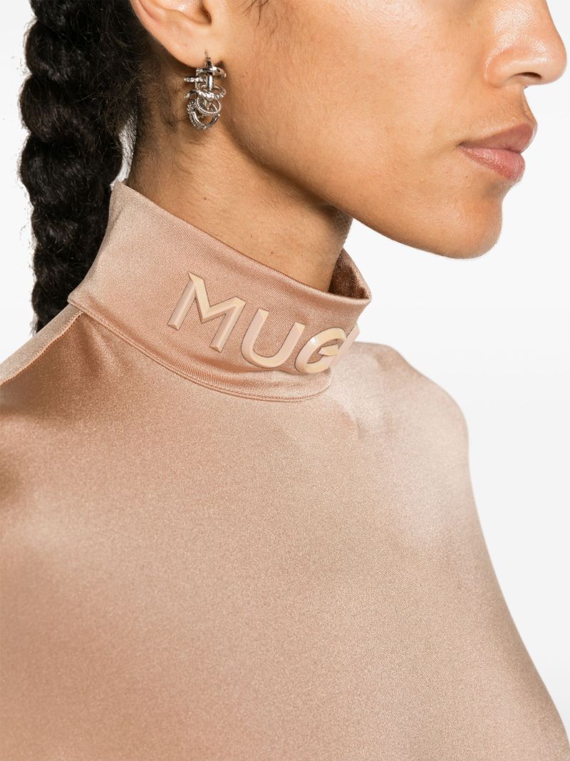 Brown Logo-embossed Jersey Bodysuit