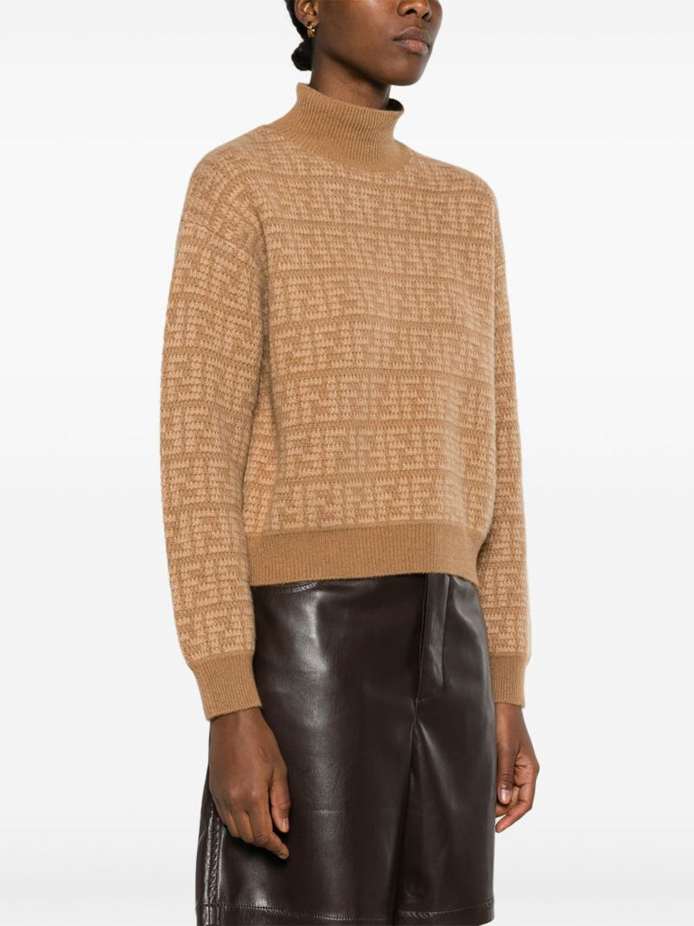 Brown Monogram Cashmere Sweater