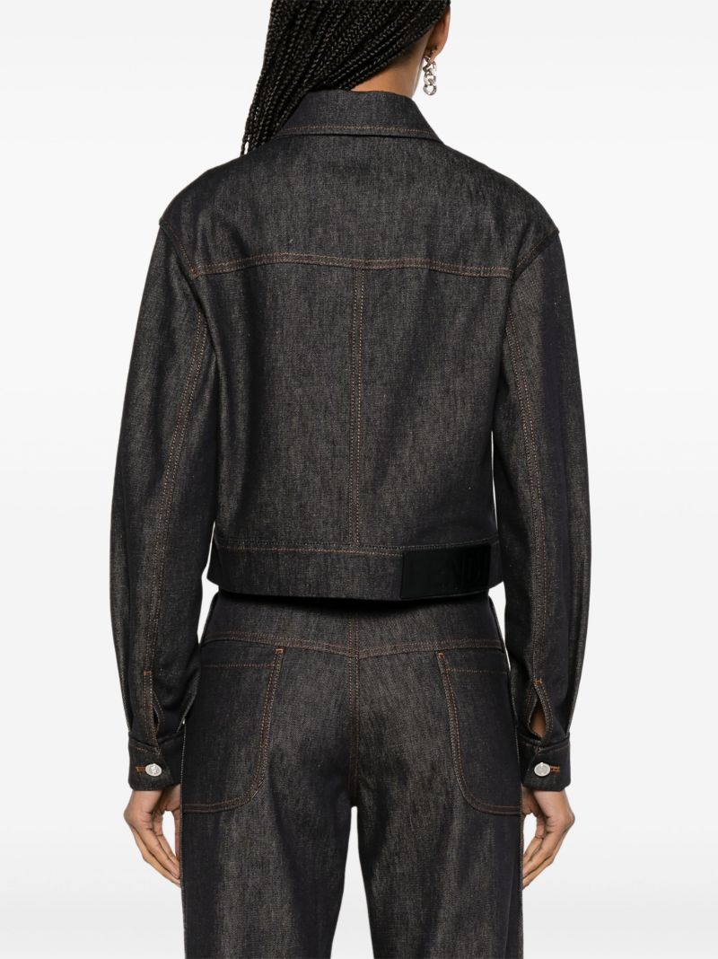 Blue Ff-stitching Denim Jacket