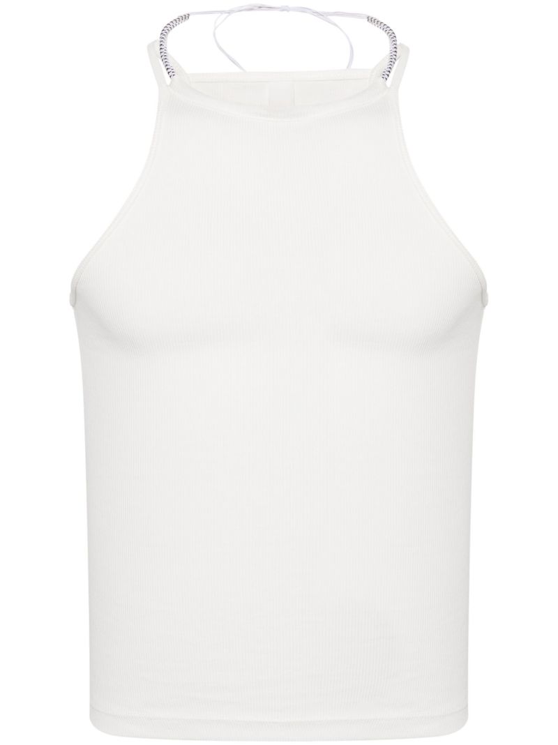 White Barball Organic-cotton Tank Top