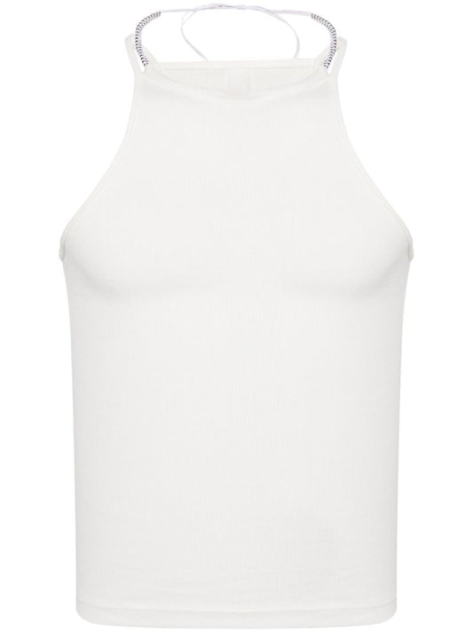 White Barball Organic-cotton Tank Top