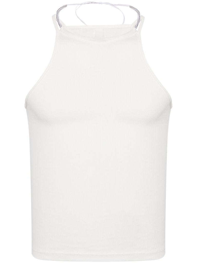 White Barball Organic-cotton Tank Top