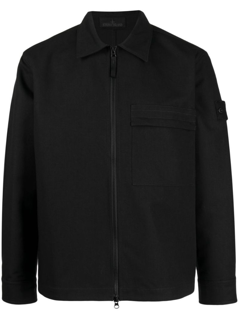 Black Ghost Gabardine Overshirt
