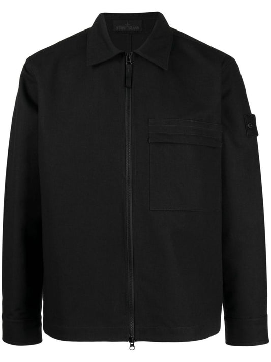 Black Ghost Gabardine Overshirt