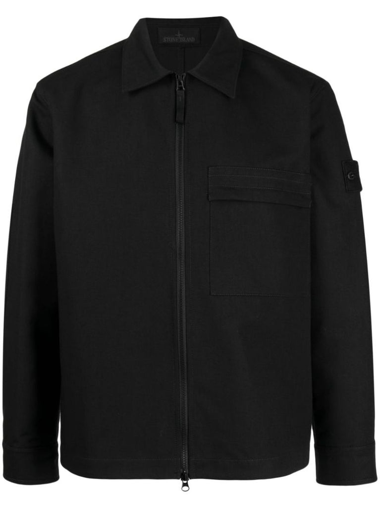 Black Ghost Gabardine Overshirt