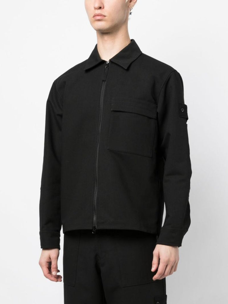 Black Ghost Gabardine Overshirt