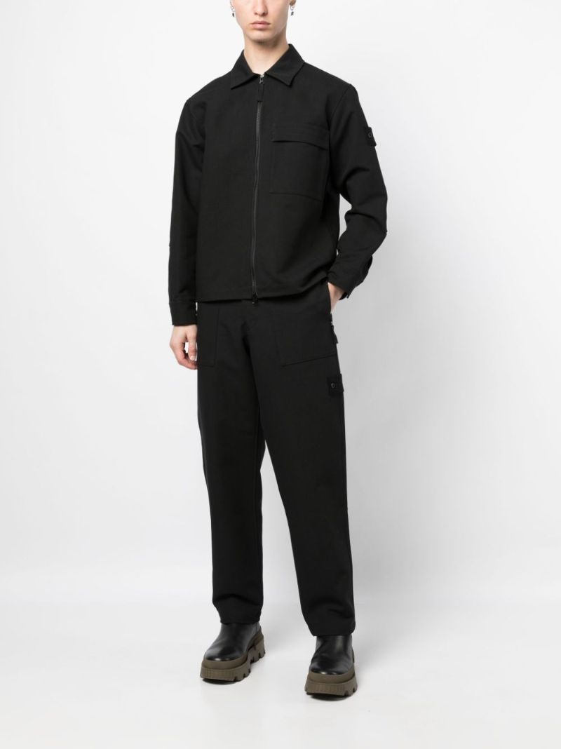 Black Ghost Gabardine Overshirt