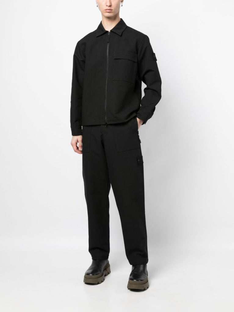 Black Ghost Gabardine Overshirt
