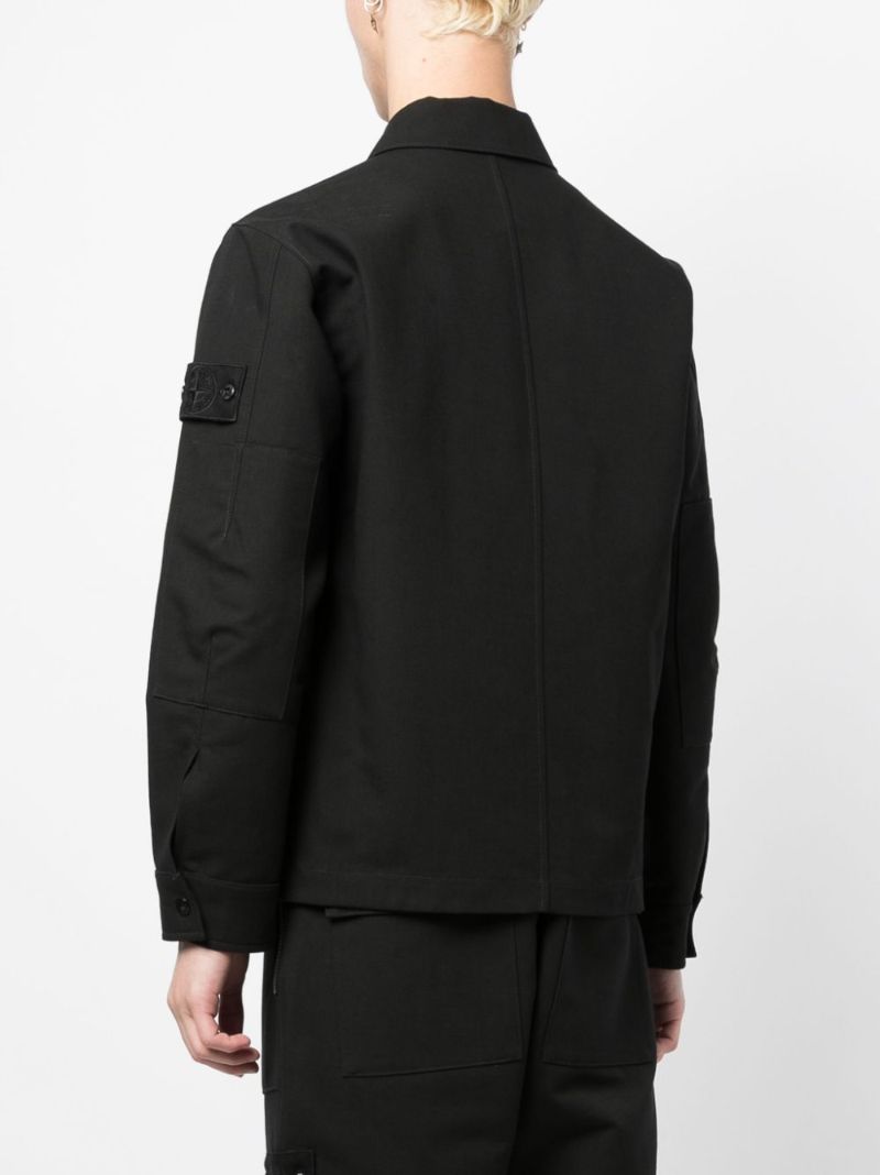 Black Ghost Gabardine Overshirt