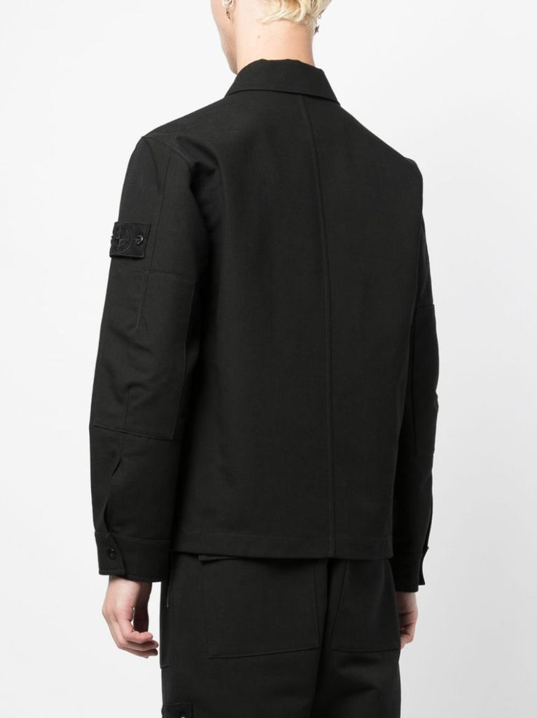 Black Ghost Gabardine Overshirt