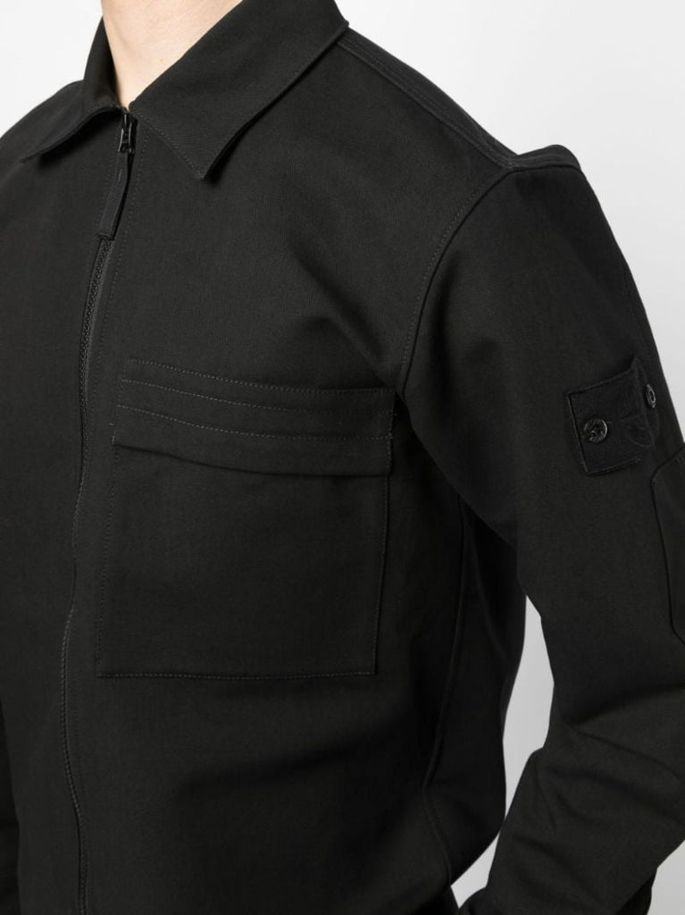 Black Ghost Gabardine Overshirt