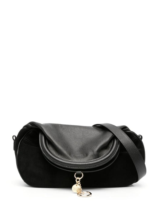 Black Mara Frame Leather Shoulder Bag