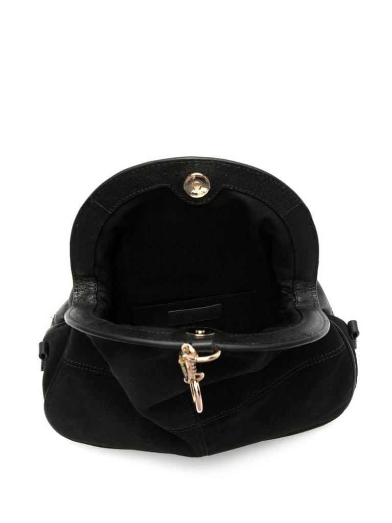 Black Mara Frame Leather Shoulder Bag