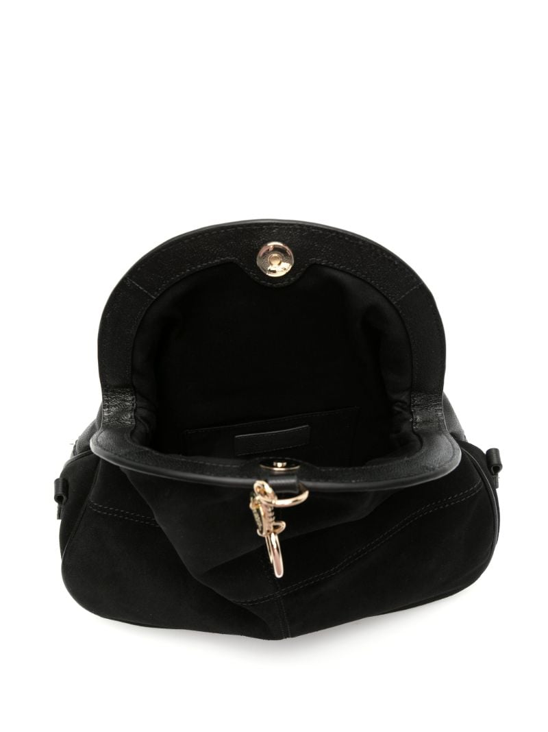 Black Mara Frame Leather Shoulder Bag