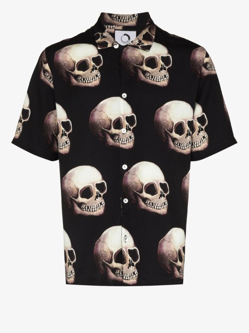 Skull Print Short Sleeve Shirt