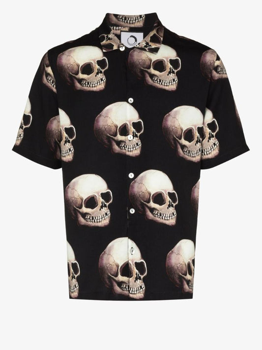 Skull Print Short Sleeve Shirt