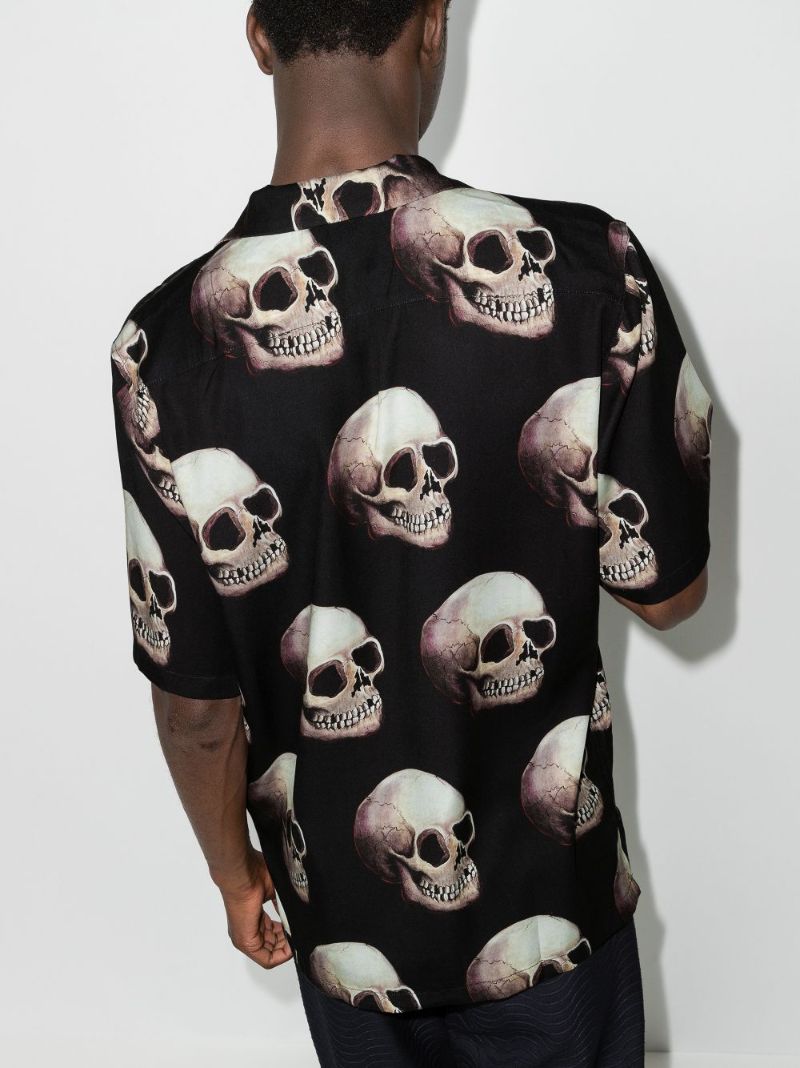 Skull Print Short Sleeve Shirt
