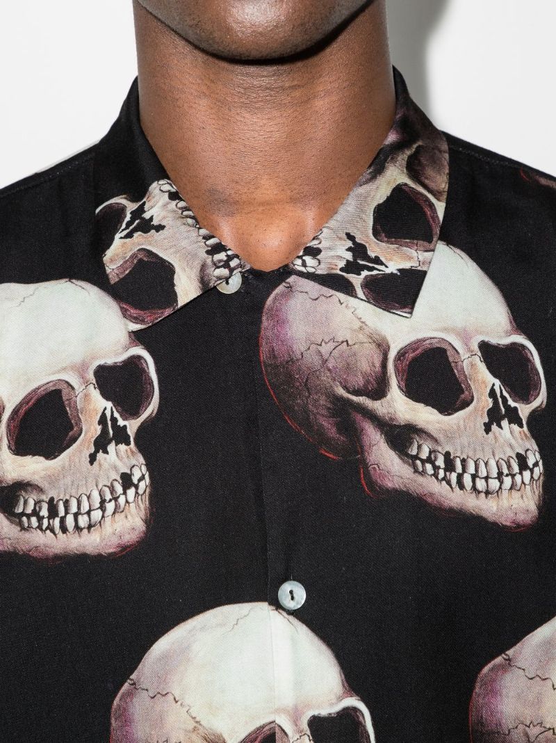 Skull Print Short Sleeve Shirt