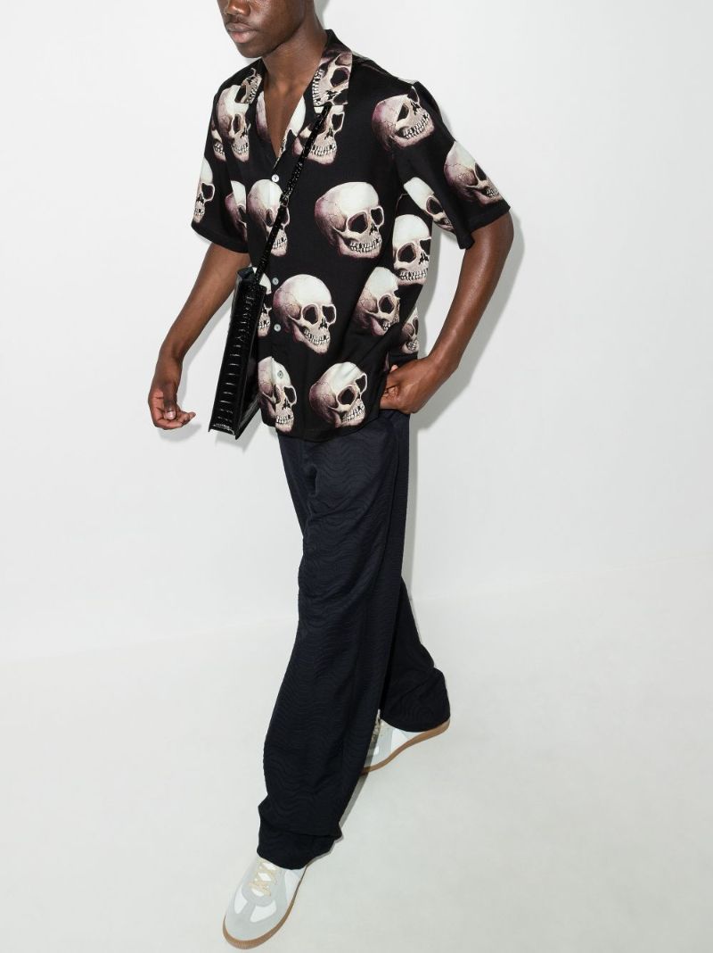 Skull Print Short Sleeve Shirt