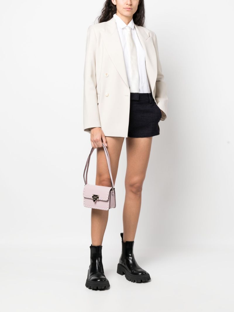 Purple Rockstud23 Small Shoulder Bag
