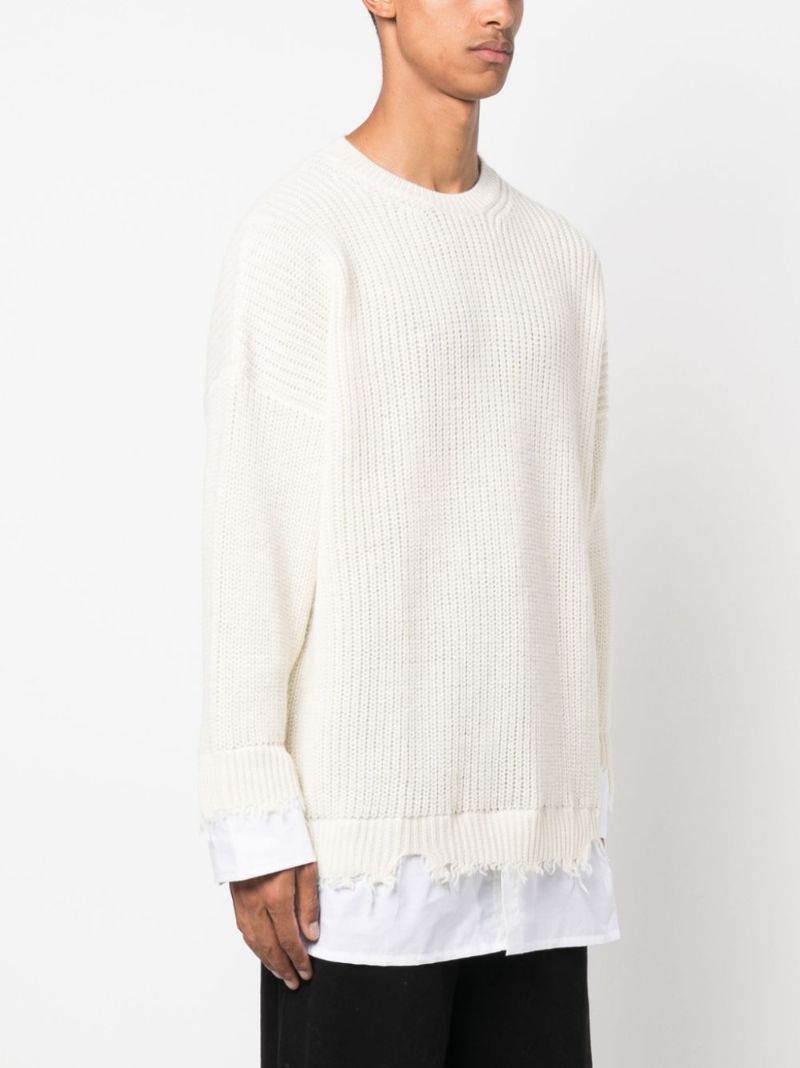 Neutral Layered Sweater