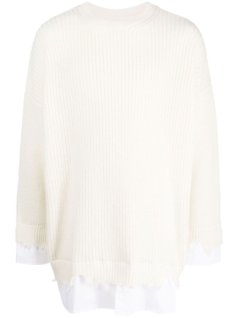 Neutral Layered Sweater