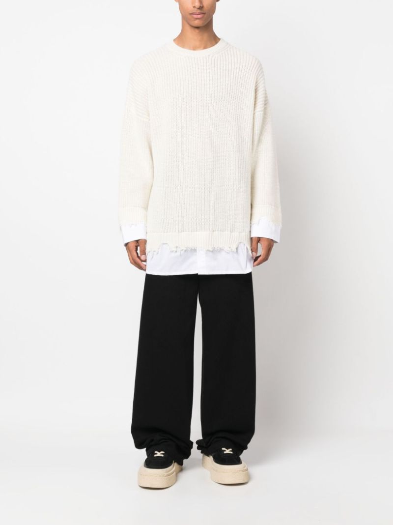 Neutral Layered Sweater