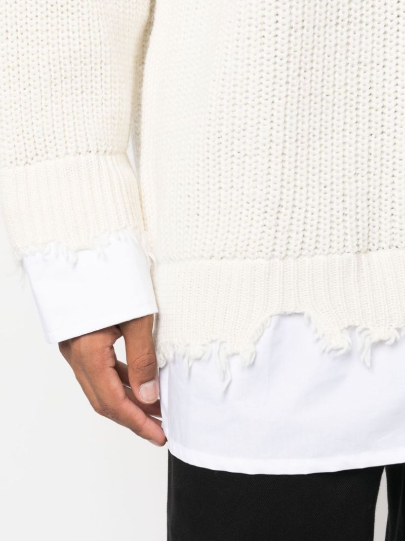 Neutral Layered Sweater
