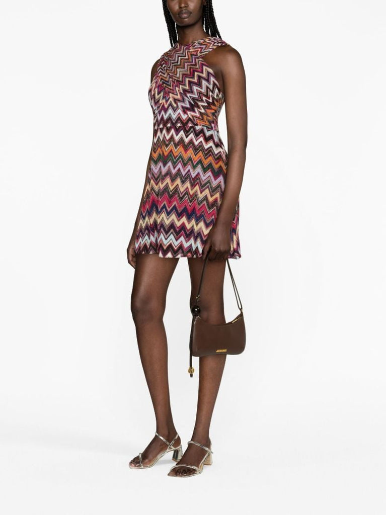 Multicolour LamÃ_x0083_Â© Zig-zag Mini Dress