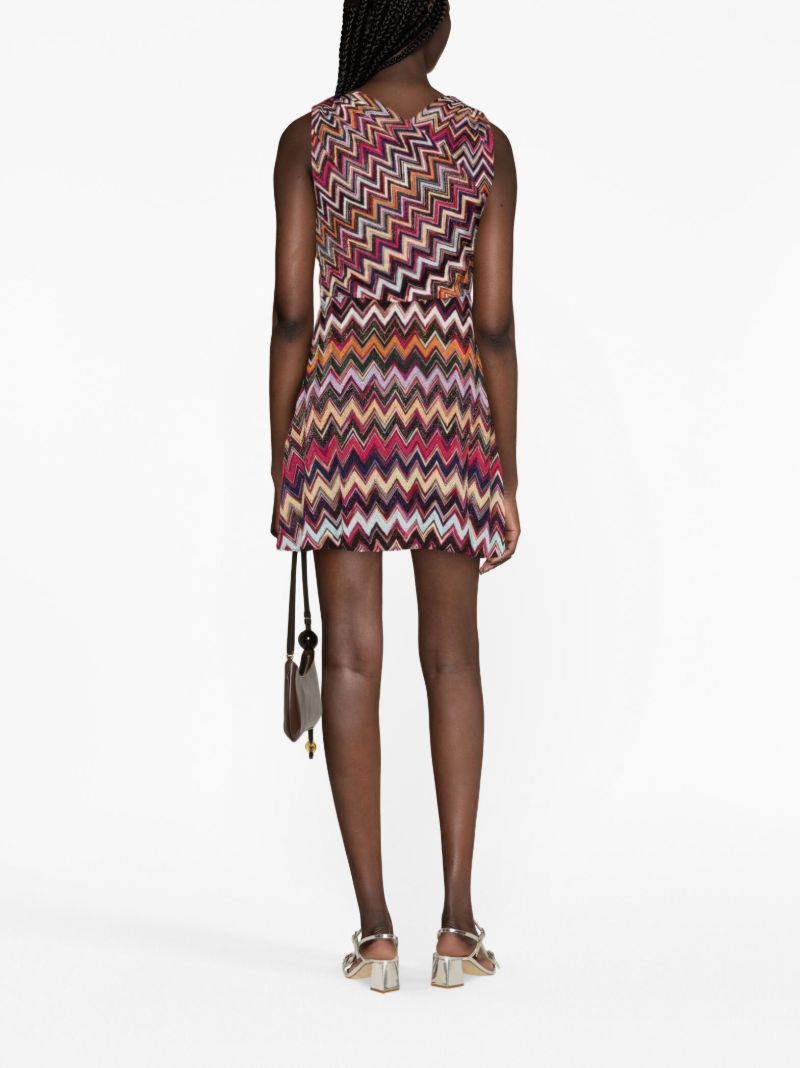 Multicolour LamÃ_x0083_Â© Zig-zag Mini Dress