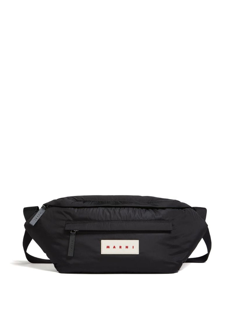 Black Logo-appliquÃ_x0083_Â© Belt Bag