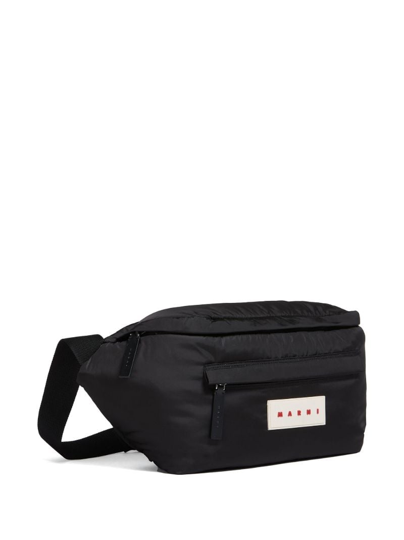 Black Logo-appliquÃ_x0083_Â© Belt Bag