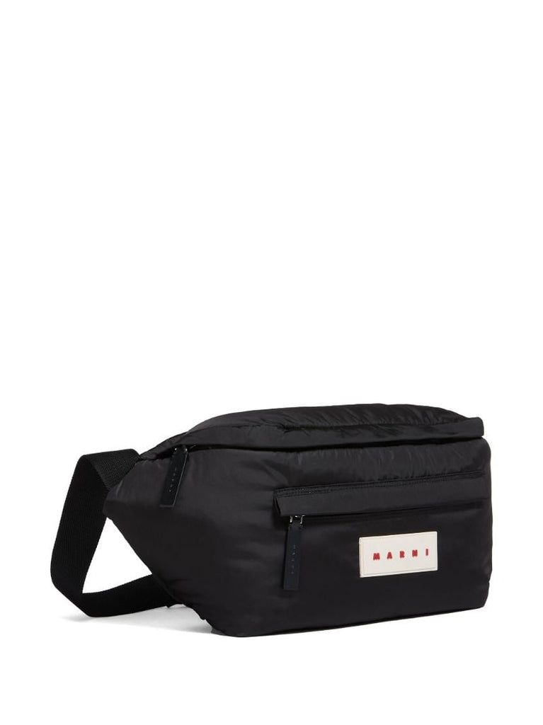 Black Logo-appliquÃ_x0083_Â© Belt Bag
