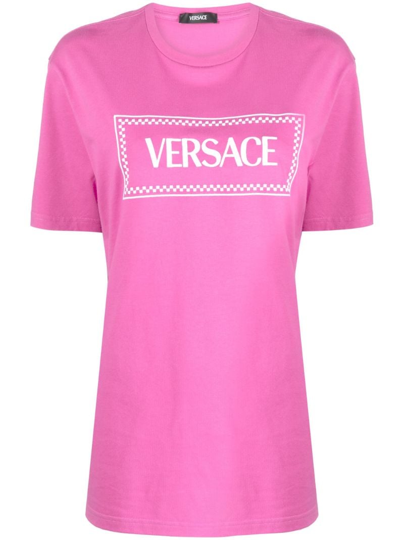 Pink '90s Vintage Logo Cotton T-shirt