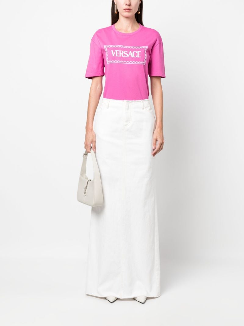 Pink '90s Vintage Logo Cotton T-shirt