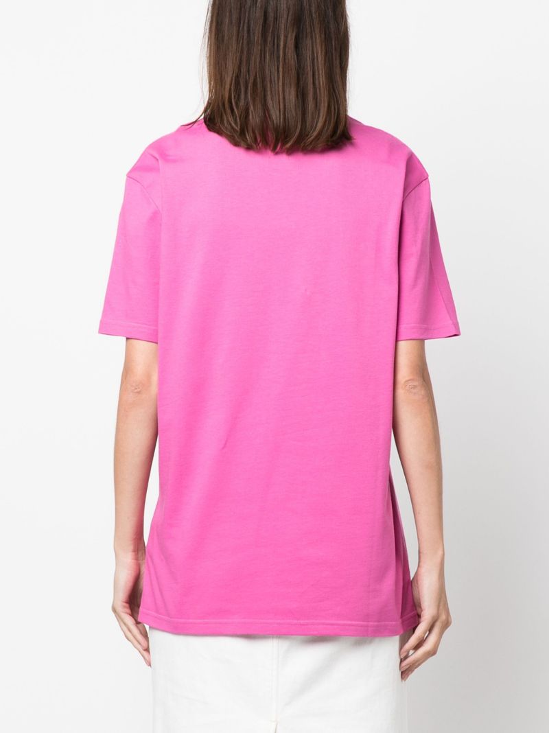 Pink '90s Vintage Logo Cotton T-shirt