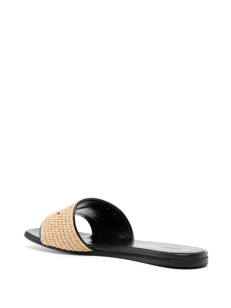 Neutral 4g Raffia Slides