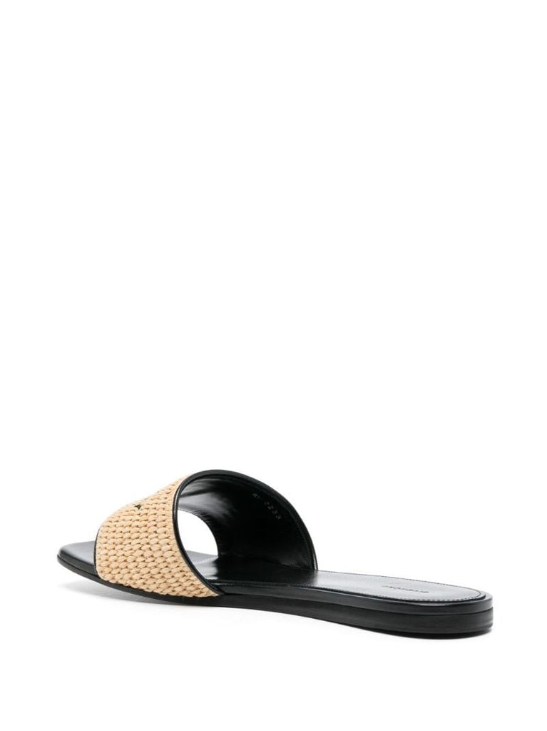 Neutral 4g Raffia Slides