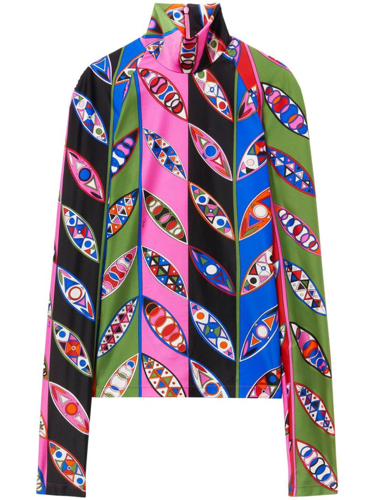 Pink Girandole-print Top