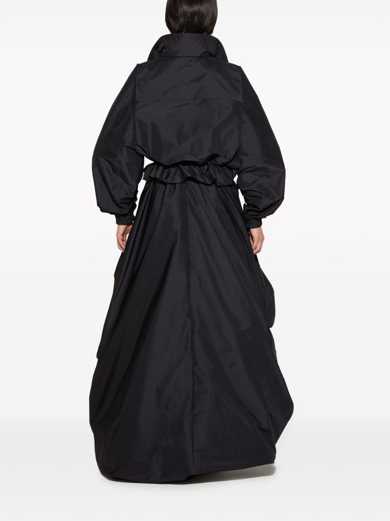 Black Marmo-print Windbreaker Jacket