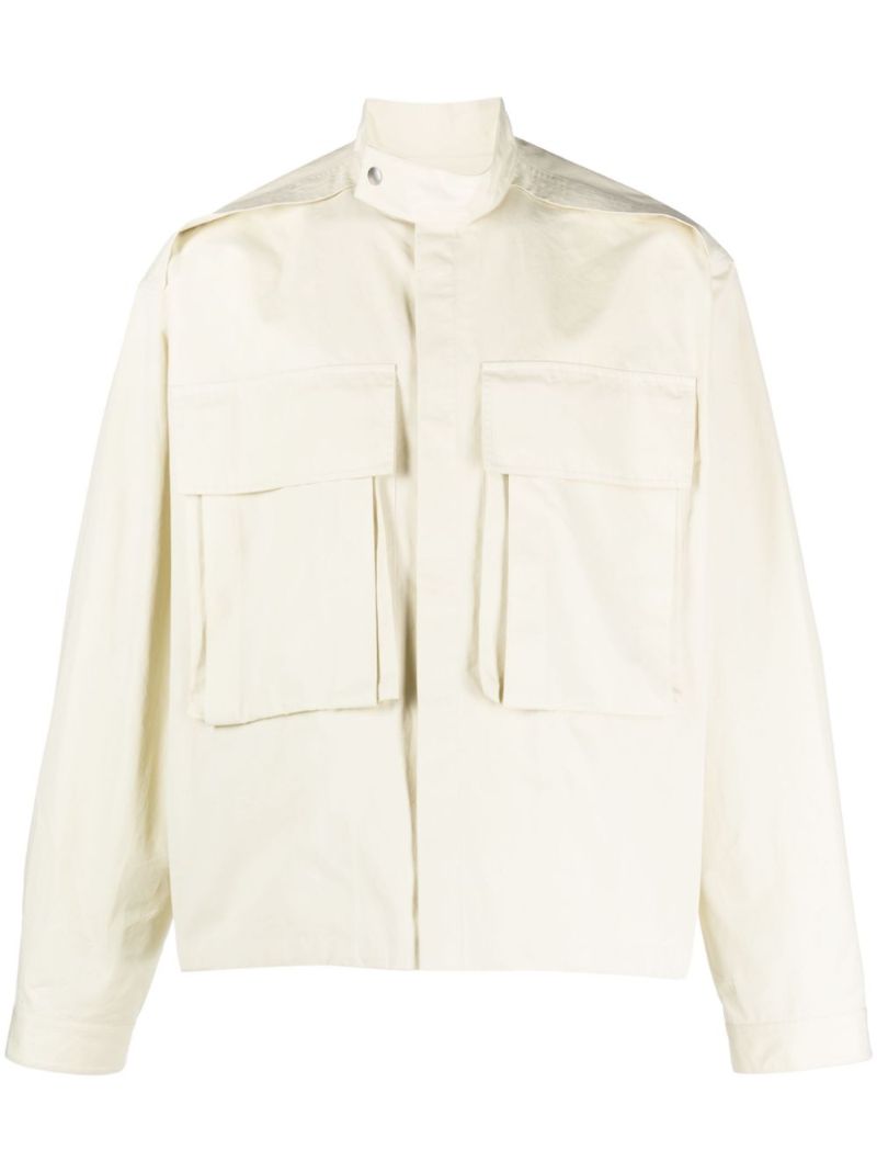 Green Cotton Cargo Jacket