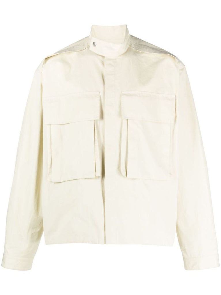 Green Cotton Cargo Jacket