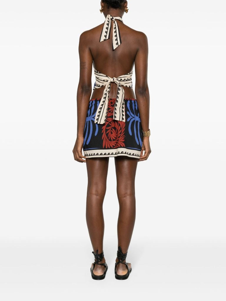 Black Awash Mystery Halterneck Dress