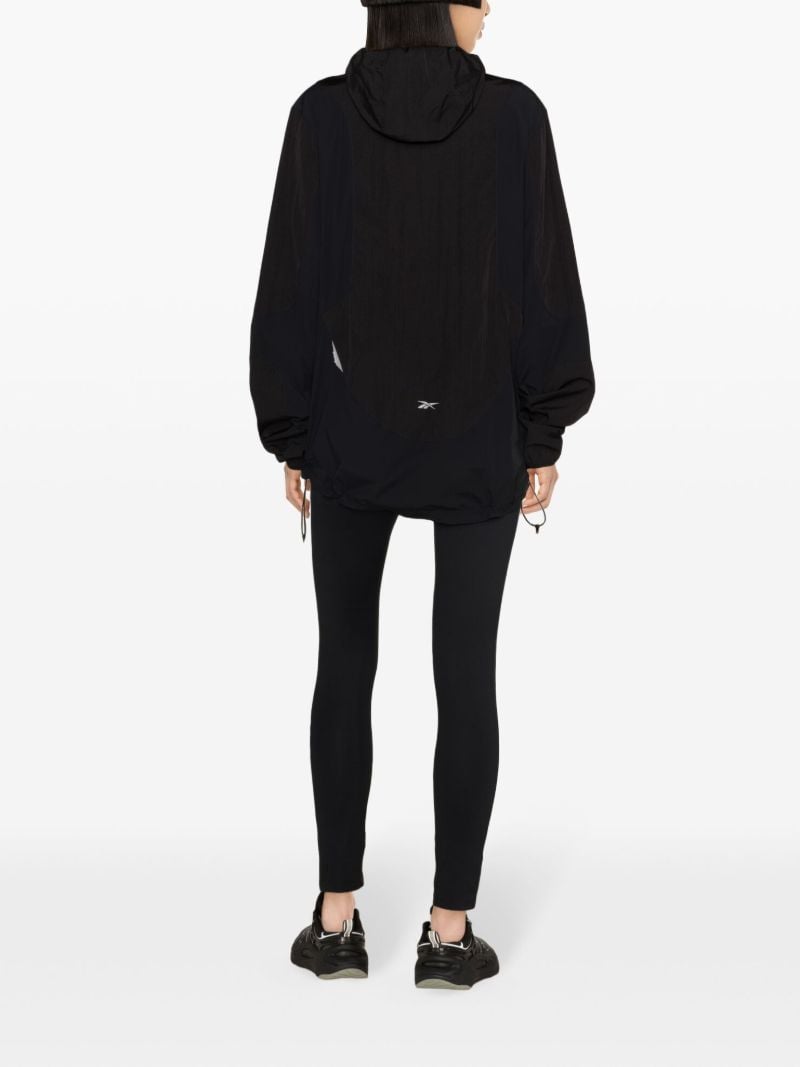 Black Logo-print Hooded Track Jackets