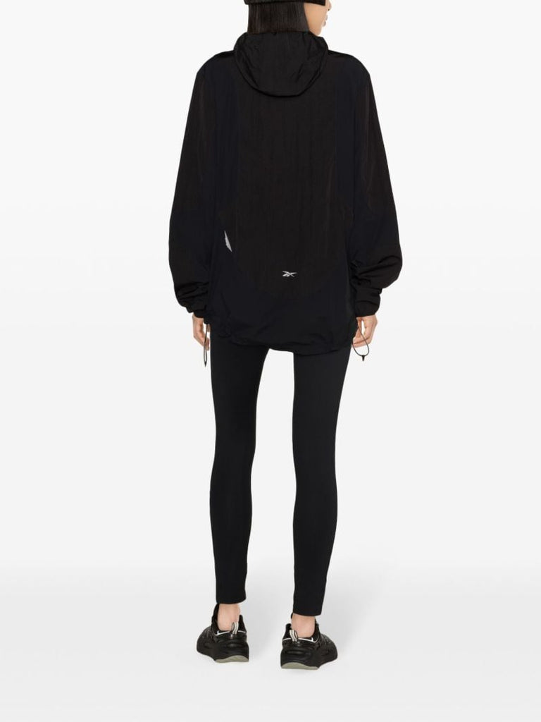 Black Logo-print Hooded Track Jackets